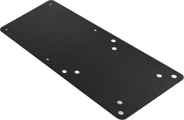 Aisens MPC01-055 VESA Mount for Mini PC, NUC & Mac Mini (Black) (Space-saving Steel & Aluminum Adapter Plate for VESA 75x75 / 100x100 mm)
