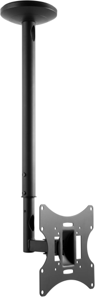 RICOO Monitor & TV Ceiling Mount (D0322) for 32–55 Inches (Flexible Ceiling Mount: Swivel, Tilt & Height Adjustable up to 20 kg – VESA max. 200x200 mm)