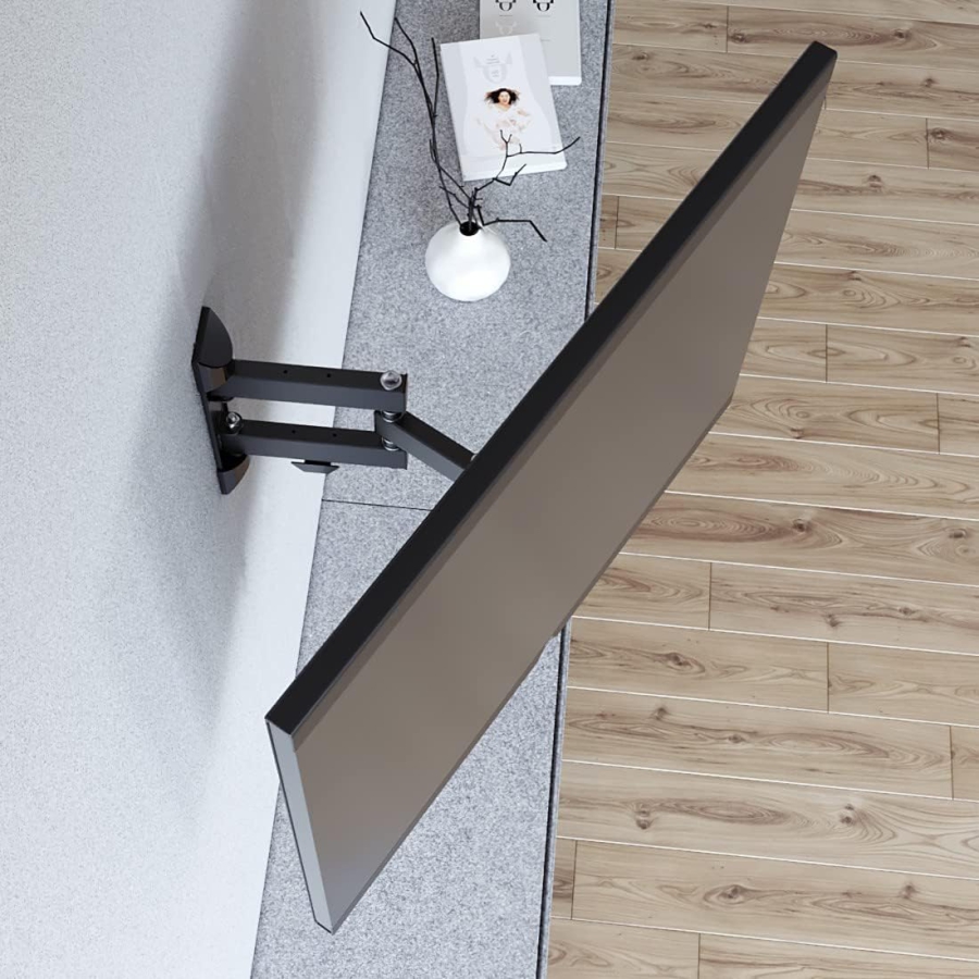 Hama TV Wall Mount Swivel & Tilt for 19-46 Inch TVs (Full Motion) (Full motion mount (3 joints): 180° swivel, extendable up to 31.6 cm – VESA 200x200.)