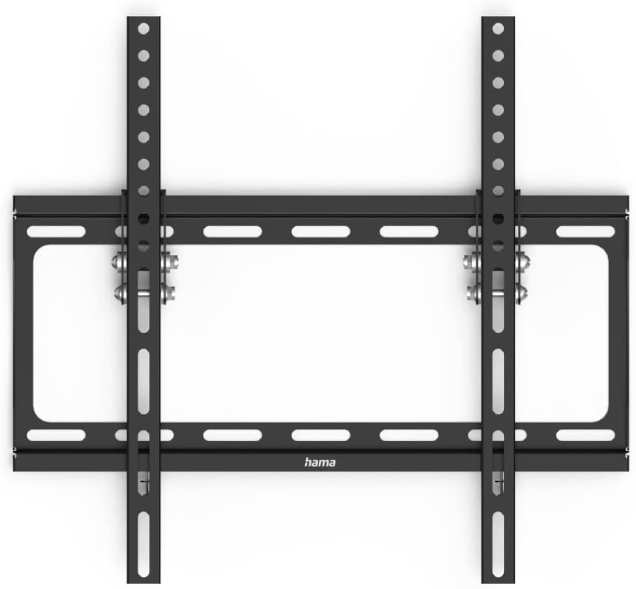 Hama TV Wall Mount Tiltable for 32-75 Inch TVs (VESA 400x400) (Ultra-flat TV bracket (2.4 cm wall clearance) – Continuously 10° tiltable, up to 35 kg load capacity.)