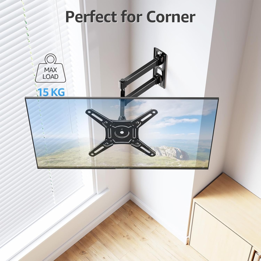 MOUNTUP TV Wall Mount: 180° Rotation for Portrait & Landscape Format