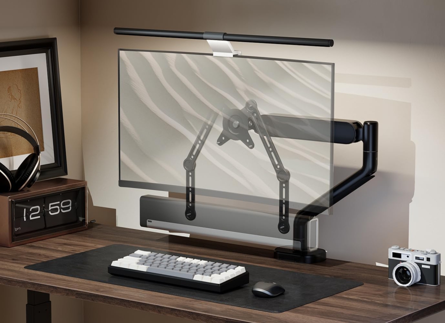 my wall Universal Soundbar Mount for TVs up to 49 Inch (HZ32-1L) (Space-saving attachment to the screen (Tilt & Swivel) up to 15 kg – With vibration protection & 20-year warranty)