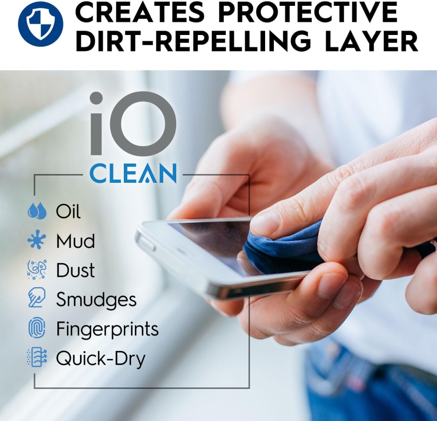 Premium Screen Cleaner Spray Set (473ml) incl. Microfiber Cloth (Streak-Free Care for LCD, OLED & VESA Monitors – Alcohol-Free Formula for Your Setup.)