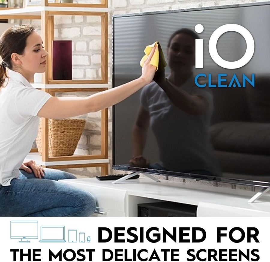 Premium Screen Cleaner Spray Set (473ml) incl. Microfiber Cloth (Streak-Free Care for LCD, OLED & VESA Monitors – Alcohol-Free Formula for Your Setup.)