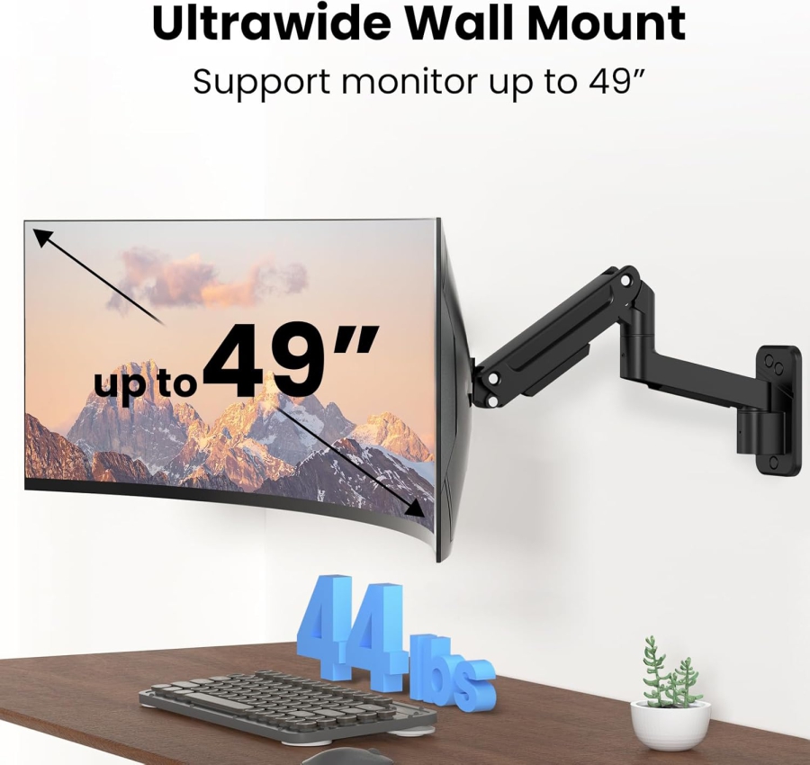 PUTORSEN Heavy Duty Monitor Wall Mount for 17–49 Inch