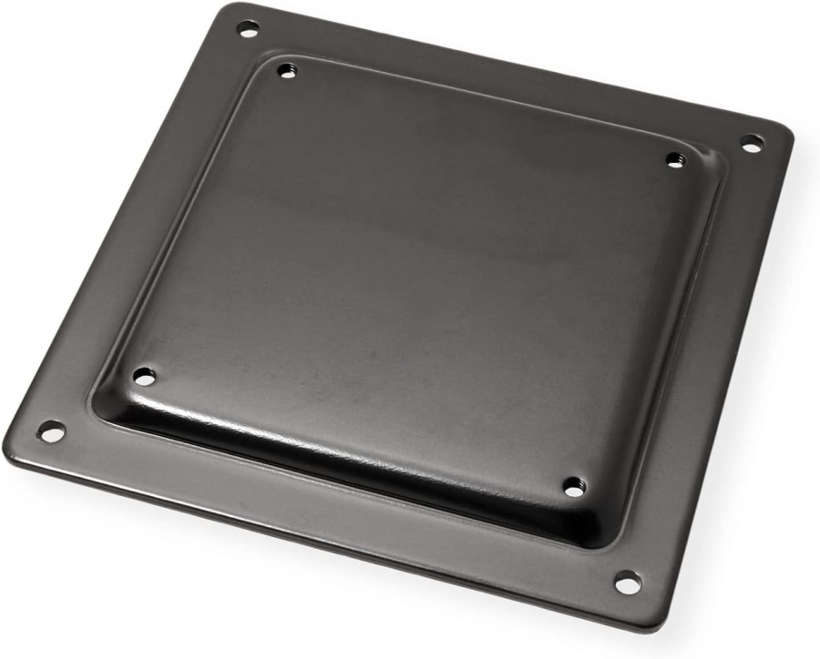 ROLINE VESA Adapter 75x75 to 100x100 mm – Adapter Plate for Monitor Mounts (Stable steel extension for attaching VESA 100 screens to VESA 75 arms – Incl. screws & scratch protection)