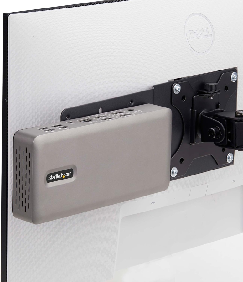 StarTech.com VESA Adapter Plate for Mini PC, NUC & Docking Stations (Space-saving mounting on the back of the monitor (VESA 75x75/100x100) – Includes mounting kit.)