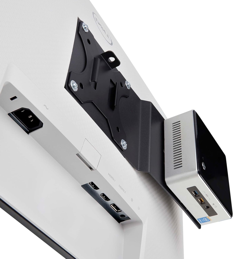 StarTech.com VESA Adapter Plate for Mini PC, NUC & Docking Stations (Space-saving mounting on the back of the monitor (VESA 75x75/100x100) – Includes mounting kit.)