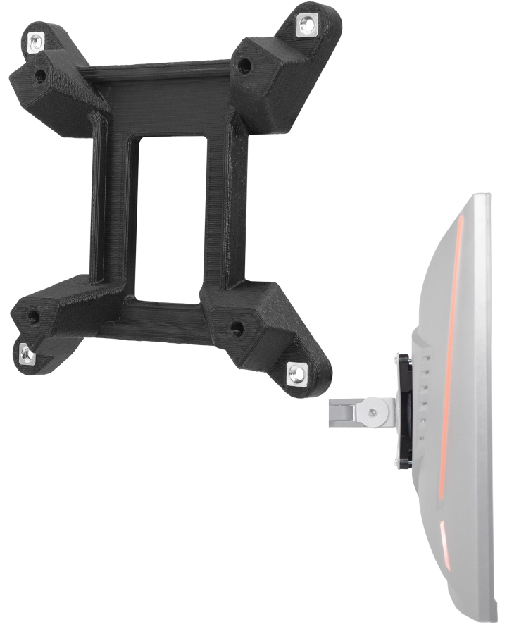 VESA adapter for MSI Optix monitor (MAG240VC, MAG24C, MAG270CR, MAG270VC, MAG271VCR, MAG27C, MAG27CQ)