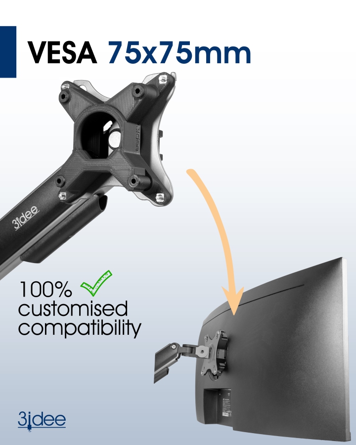VESA adapter for MSI Optix monitor (MAG342CQR, MAG301CR2, AG321CQRDE, MAG342CQRVDE)
