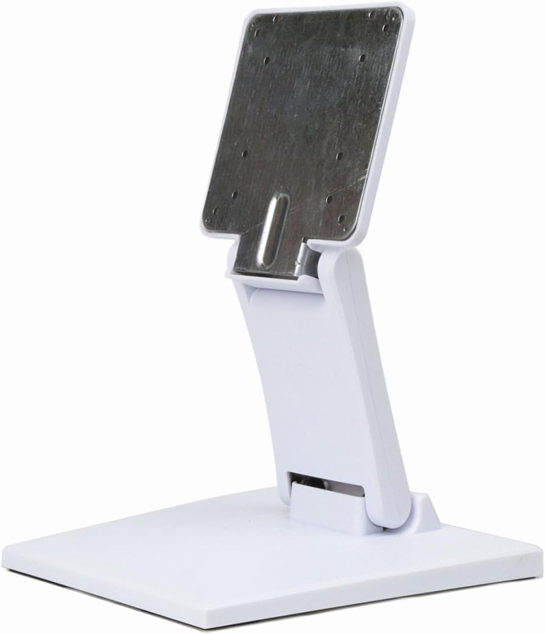 Wearson Adjustable LCD Monitor Stand (White) for 10–24 Inches (Foldable VESA Metal Desk Stand – Ideal for Touchscreens & Monitors up to 10 kg)