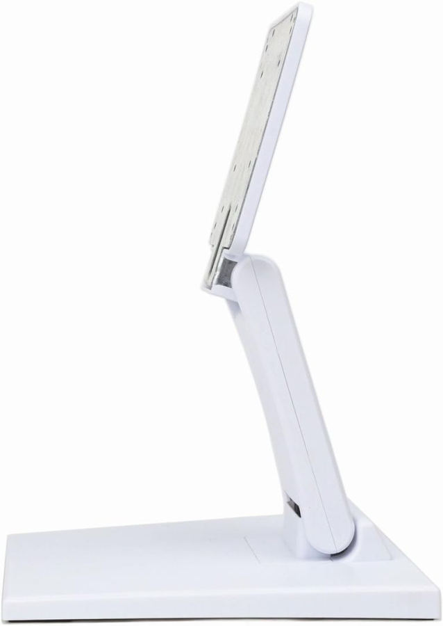 Wearson Adjustable LCD Monitor Stand (White) for 10–24 Inches (Foldable VESA Metal Desk Stand – Ideal for Touchscreens & Monitors up to 10 kg)